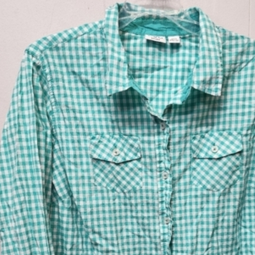 Cato Green Checkered Button Down Shirt